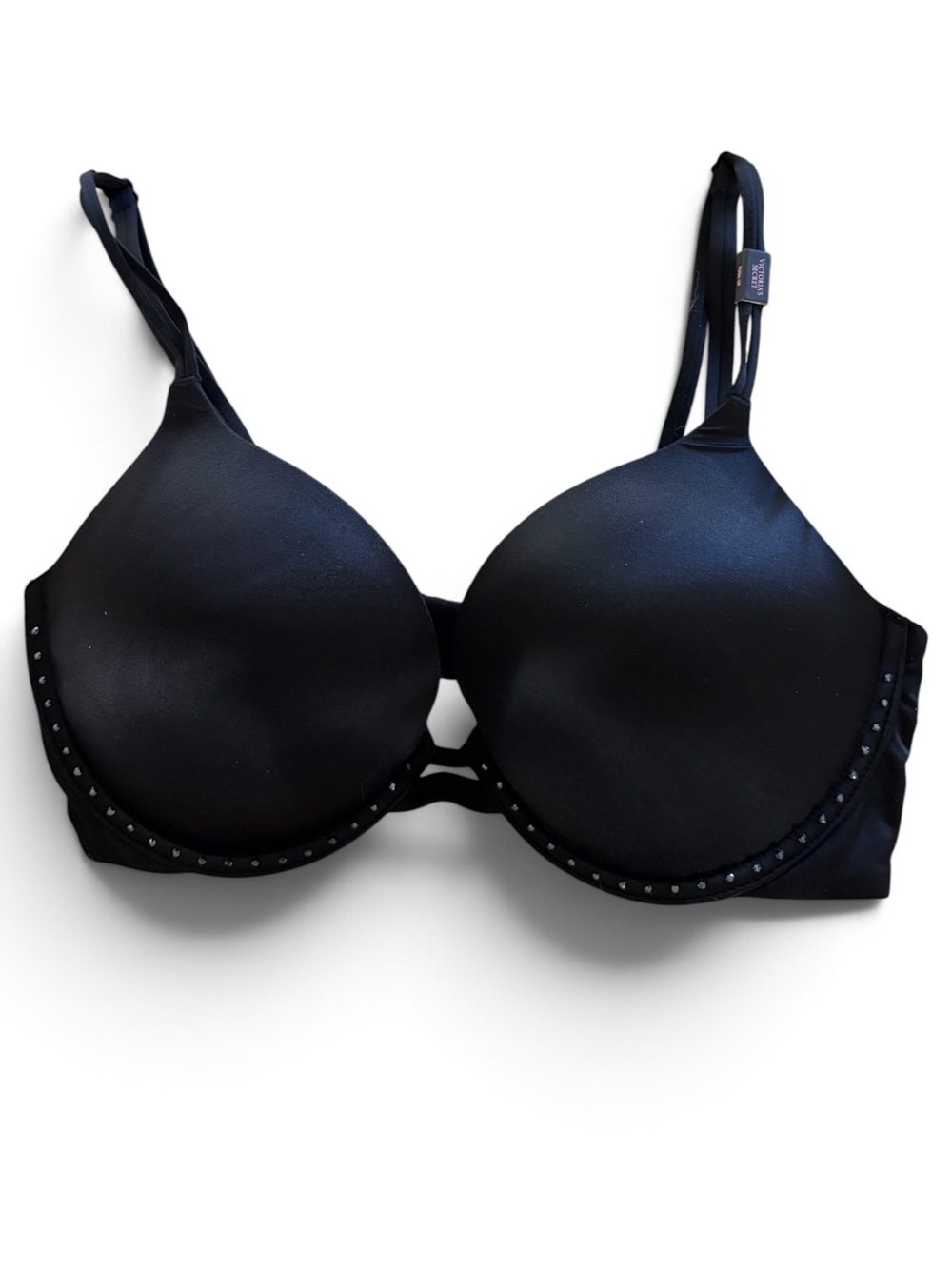 NWT Victoria's Secret Black Very Sexy Push Up Padded Bra with Studded Trim